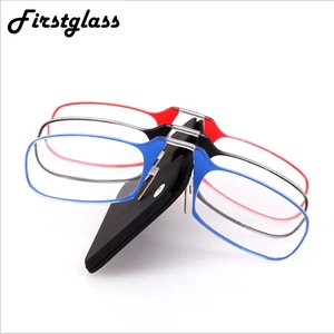 Очки для чтения PANDER 2019 с клипсой для носа, компактные женскиемужские, для дальнозоркости, из поликарбоната, черные прозрачные, 1,5 2,0