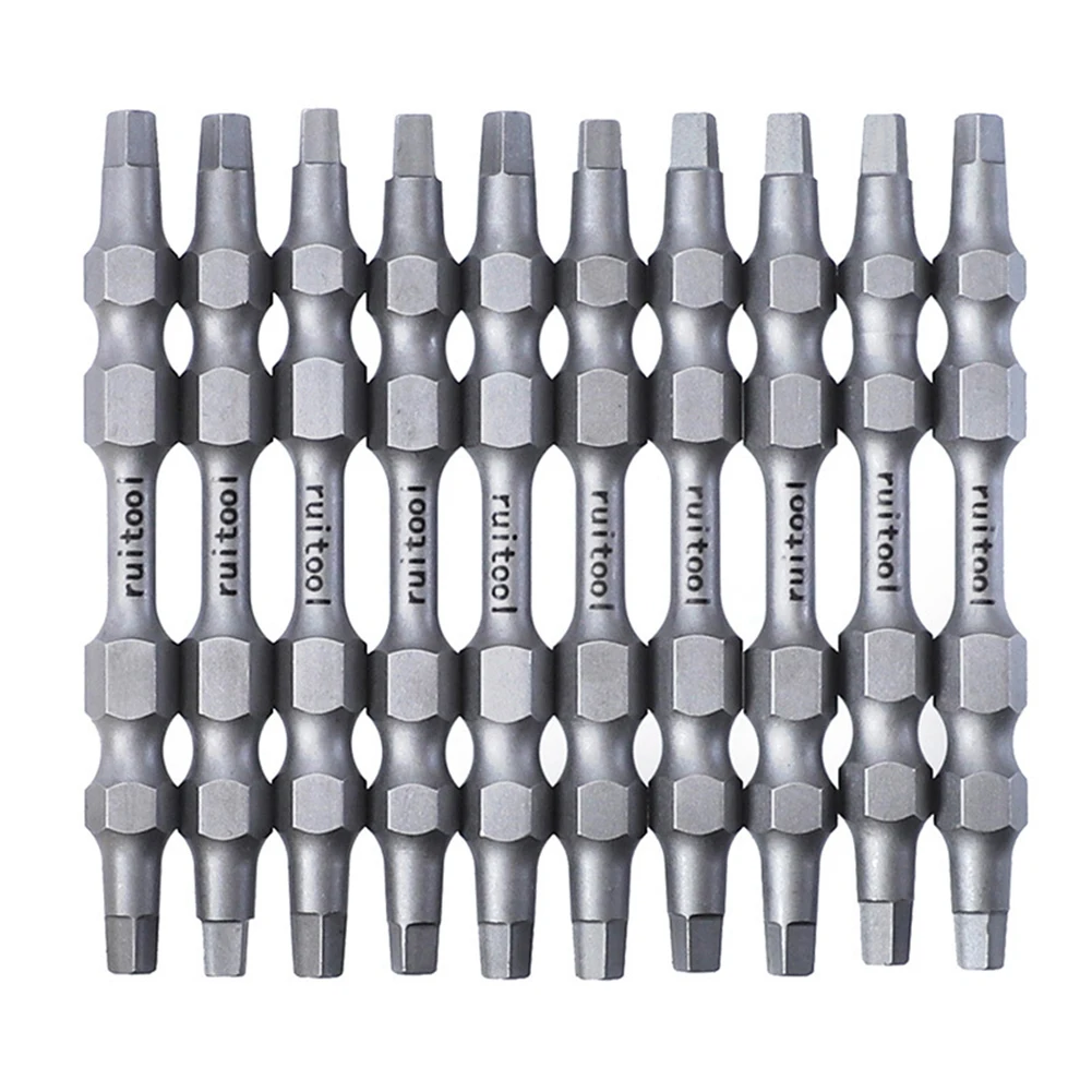 

65 мм Магнитная отвертка S2 легированная сталь 6,35 мм двойная Квадратная Головка винтовые сверла для электроинструмента ремонтные аксессуары...