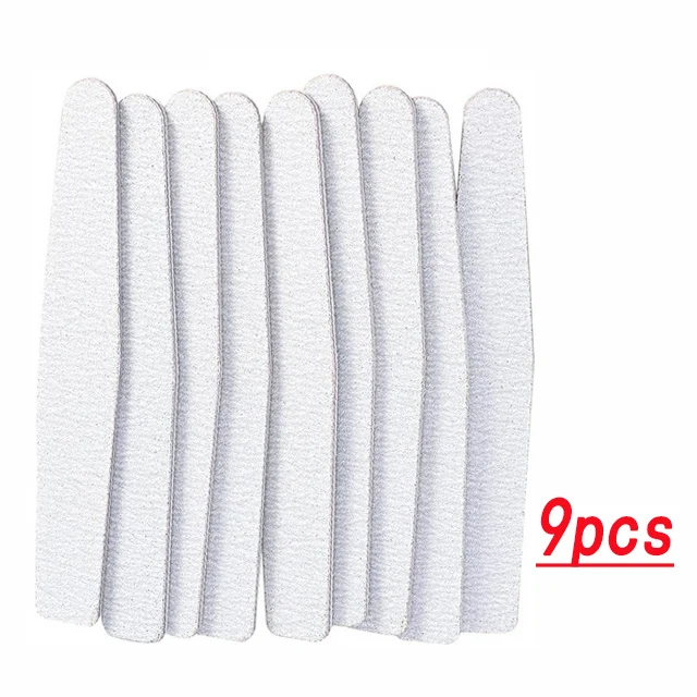9 PCS 5 шт./лот 100/180 шлифовальный буферный блок пилка для ногтей Педикюр Маникюр Полировка лак Инструменты для ногтей профессиональные пилки для ногтей - Цвет: 9 PCS