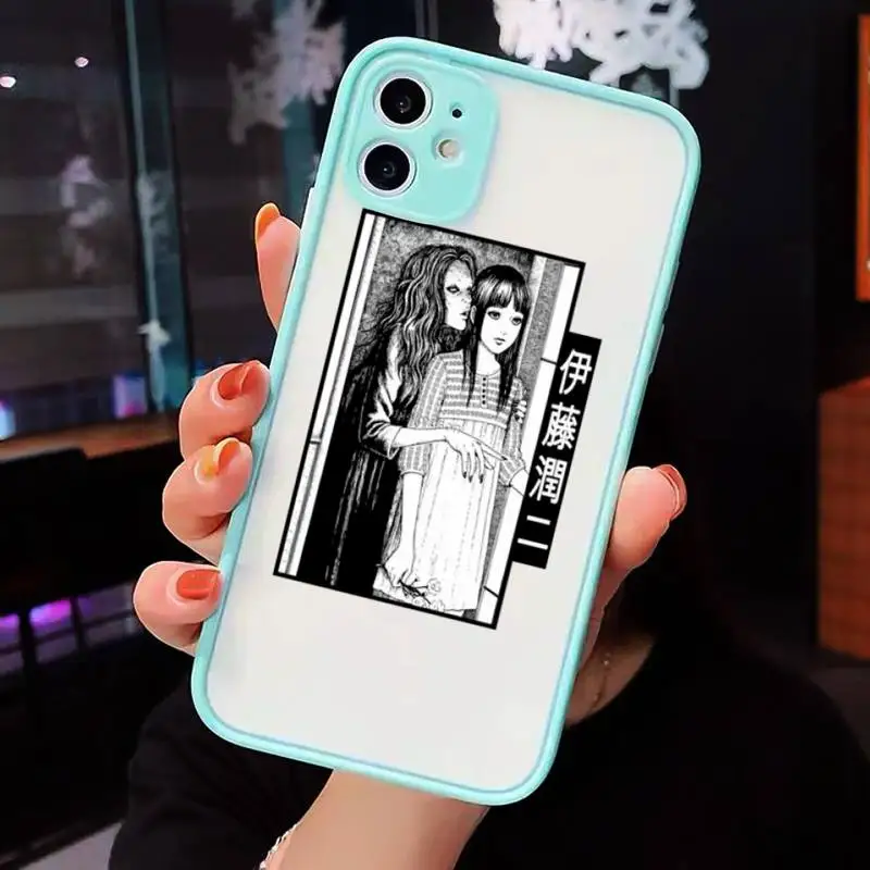 

Junji Ito Japanese Horror Manga Phone Case matte transparent For iphone 7 8 11 12 plus mini x xs xr pro max cover