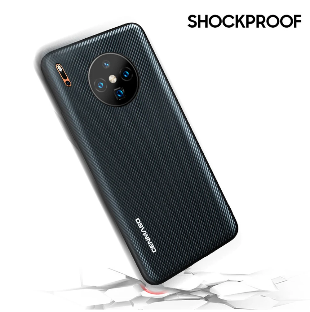 Для huawei mate 30 Pro Чехол из углеродного волокна Текстура Кожа полная Защита задняя крышка для huawei mate 30 Lite чехол противоударный чехол