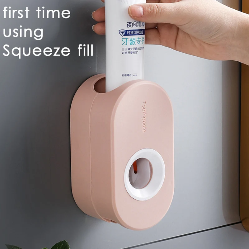 

1Pcs 4Colors Creative Wall Mount Automatic Toothpaste Dispenser Bathroom Accessories Waterproof Lazy Toothpaste Squeezer