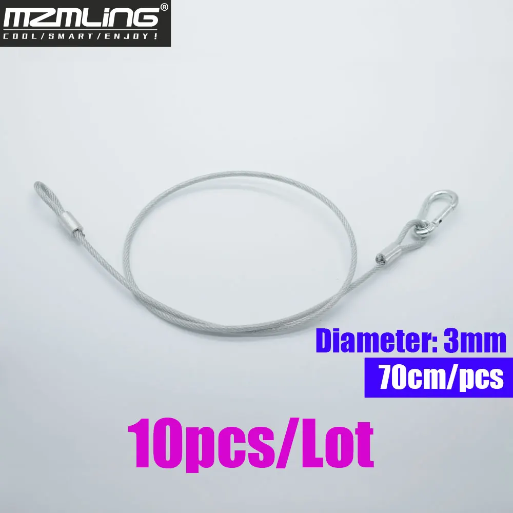10 шт./лот диаметр 70 см 3 мм защитный трос стальной кабель безопасности для