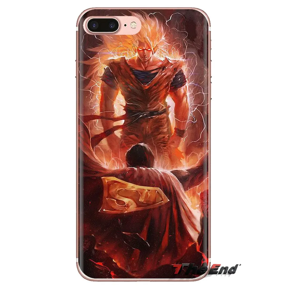 DRAGON BALL Z Saiyan Son Goku для samsung Galaxy S3 S4 S5 Mini S6 S7 Edge S8 S9 S10 Plus Note 3 4 5 8 9 прозрачный чехол из