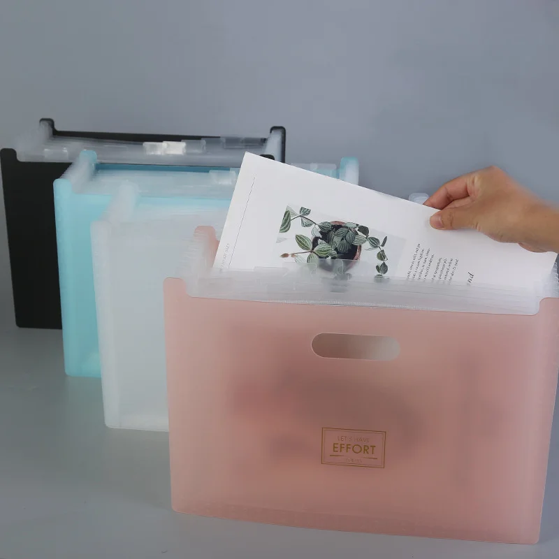 

A4 File Bag Desk File Folder Document Paper Multilayer Expanding Storage Holder