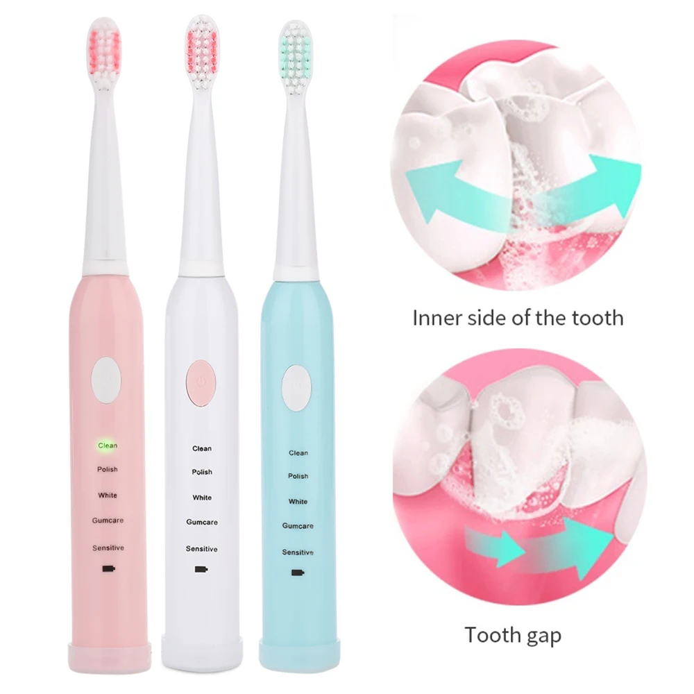 

Щетка Зубная ультразвуковая аккумуляторная с зарядкой от USB, 5 режимов работы