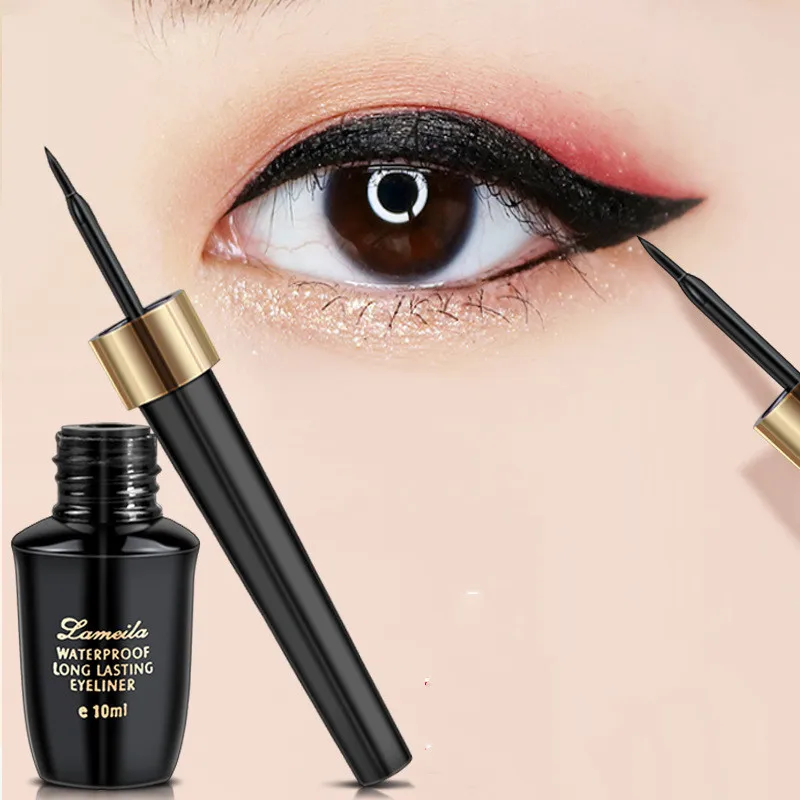 

Hot Brand New Beauty Makeup Cosmetic Black Long-lasting Waterproof Eyeliner Liquid Eye Liner Pen Pencil Makeup Beauty Tool Set
