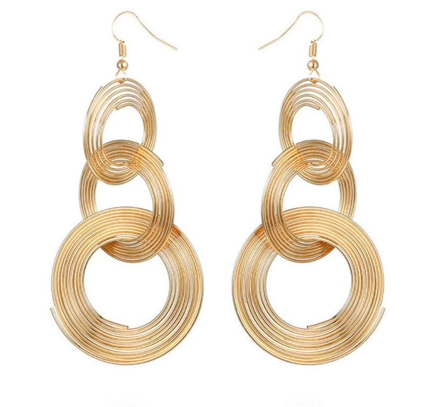 

Women's Earrings Personality Leaves Earrings Gold Color Earrings for Women 2021