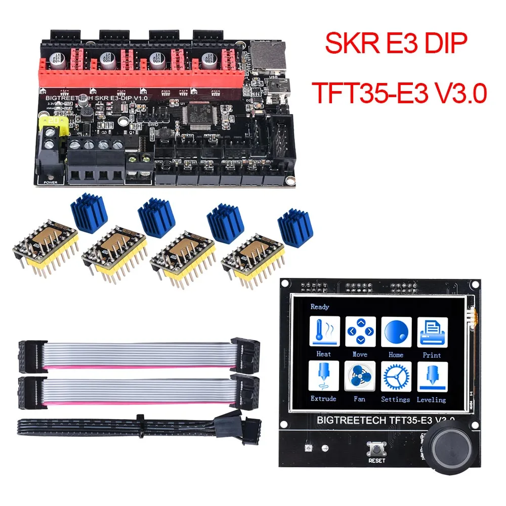 E3 DIP TFT35 E3 V3.0 BIGTREETECH СКР мини E3 32 бит Управление доска E3 DIP TFT35-E3 V3.0 Сенсорный экран WI-FI модуль для Эндер 3/5 3D-принтеры Запчасти - Цвет: E3 DIP TFT35 E3 V3.0