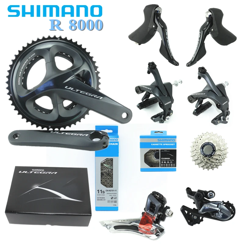 Переключатели скоростей SHIMANO0 R8000 ULTEGRA для дорожного велосипеда 50 34 52 36 53 39T 165 170 172 5