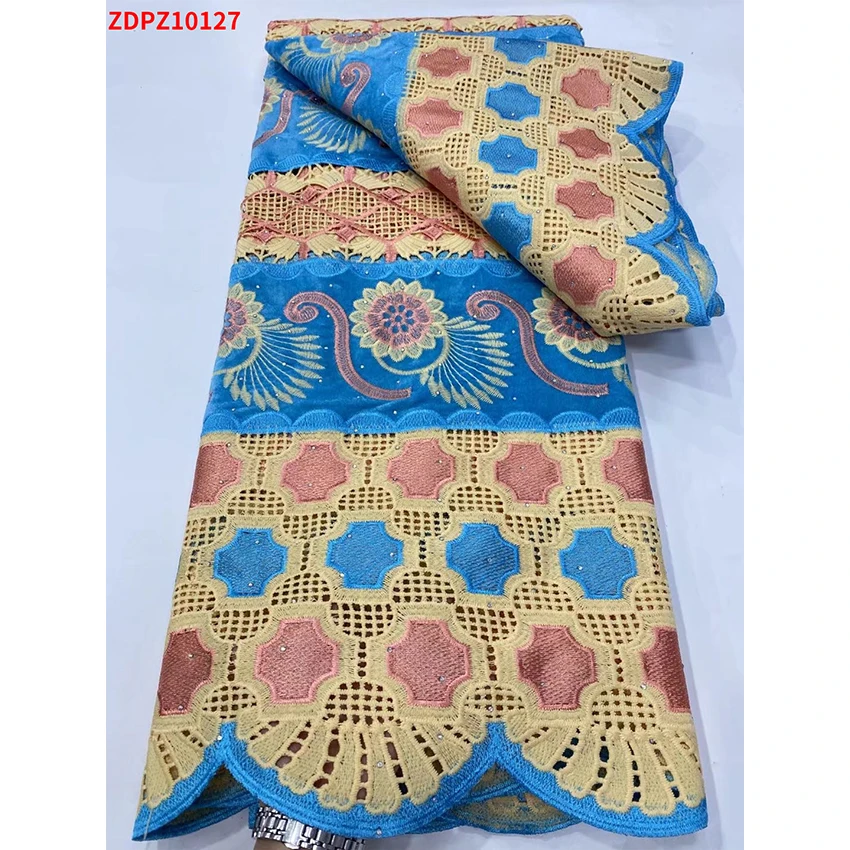 

Special Offer Nigerian Velvet Lace Fabrics African flannelette Breathable Cloth woman Party Dress 5 Yards/Lot ZDPZ10127 D