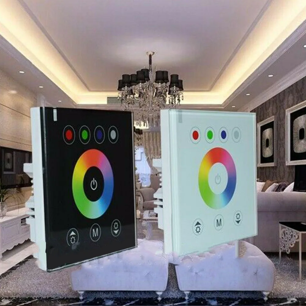 Панель управления сенсорным выключателем RGBW 2 4G беспроводной настенный