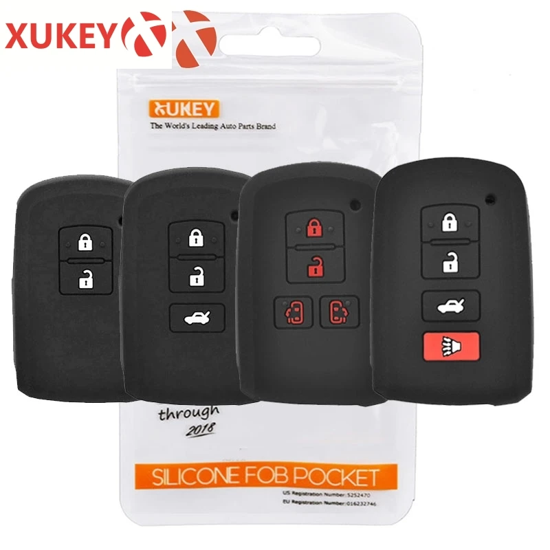 Силиконовый чехол для ключа Toyota RAV4 Camry corolla Land Cruiser Highlander Prius Auris Avalon Yaris