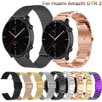 for huami amazfit gtr 2 2e gtr 47mm strap gtr2 stainless steel quick release watchband metal wristband bracelet 22mm watch band