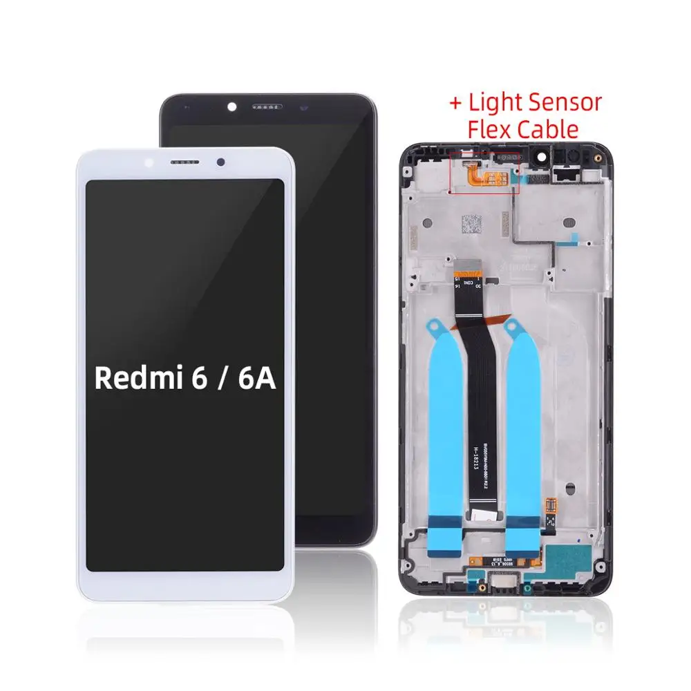 Сменный сенсорный ЖК экран 10 касаний для XIAOMI Redmi 6A|Экраны мобильных телефонов| |