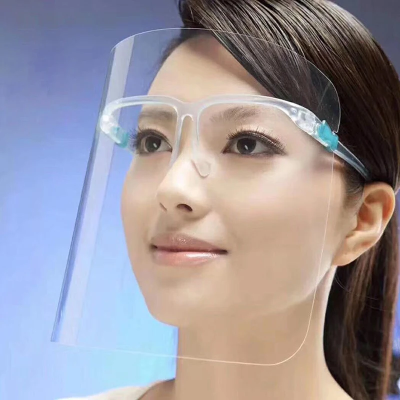

Transparent double-sided anti-fog eye shield anti-droplet isolation mask face shield anti-splash mirror leg eye mask