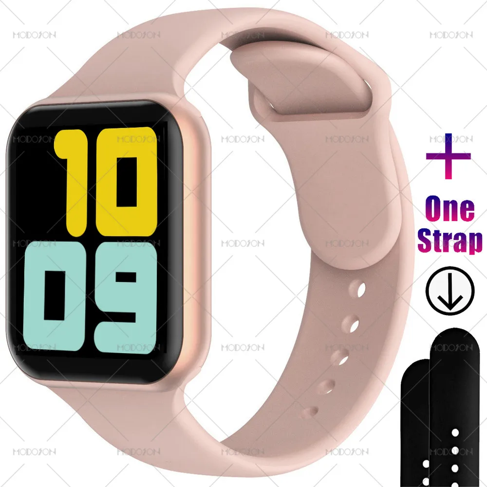 gold pink MODOSON умные часы iwo 11 мини серия 5 монитор сердечного ритма кровяное Кислородное давление Smartwatch PK iwo 12 для Apple iphone Android - Цвет: gold pink