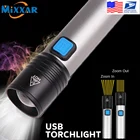 Перезаряжасветильник светодиодный фонарик EZK20, светодиодный фонарик T6 с USB, миниатюрный фонарик, масштабируемый водонепроницаемый фонарик со встроенным аккумулятором и функцией масштабирования, Прямая поставка
