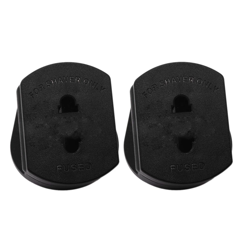 Черный деловой дорожный адаптер с 3 контактами на 2 контакта для электрической