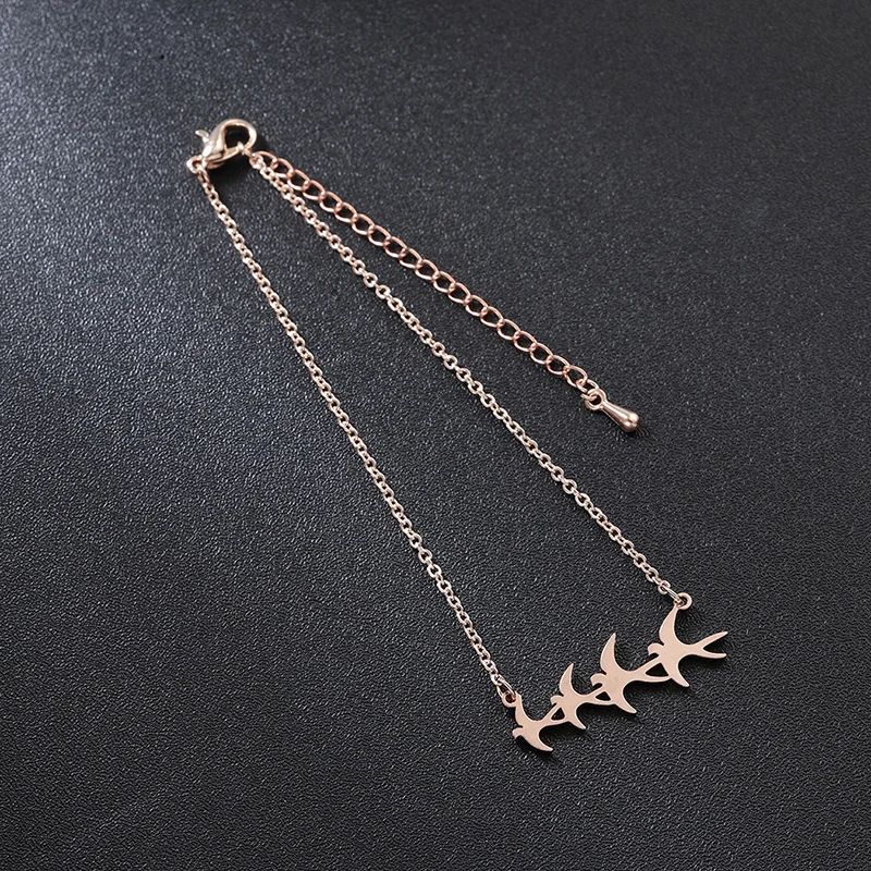 Южнокорейский новый простой браслет в виде Ласточки животного Модный женский