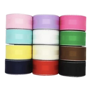 Атласная лента для рукоделия, 10 ярдов, 10 мм, 25 мм, 38 мм, серебро корсажная лента для кромки, для украшения волос, для дня рождения, YM18011302