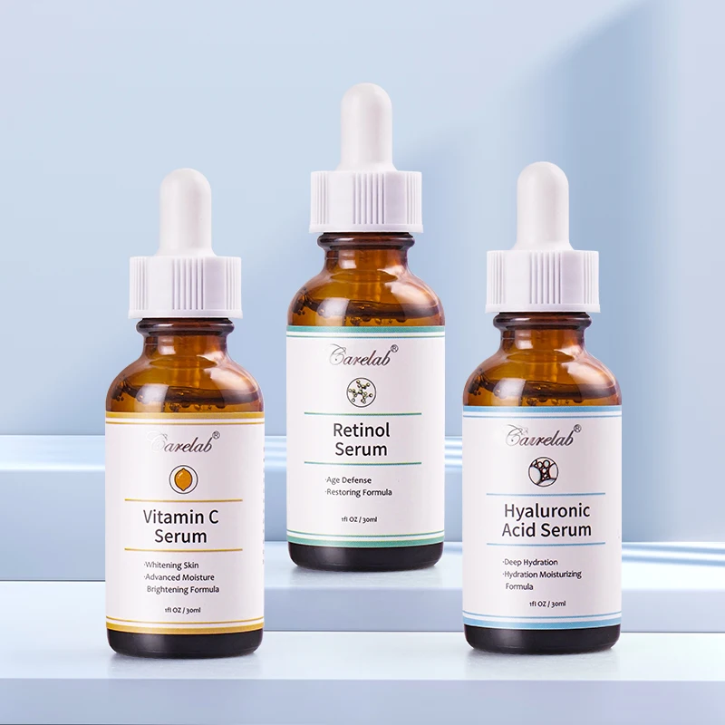 

Organic Hyaluronic Acid Retinol Vitamins Essence Dark Spot Remove Skin Care Wrinkle Whitening Brightening Vitamin C Face Serum