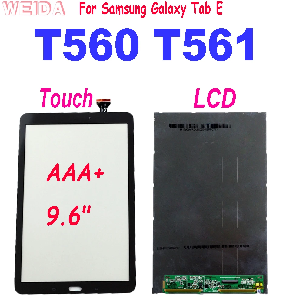 

AAA+ 9.6" For Samsung Galaxy Tab E SM-T560 T560 T561 LCD Display Or Touch Screen Panel Digitizer for Samsung T560 LCD Touch