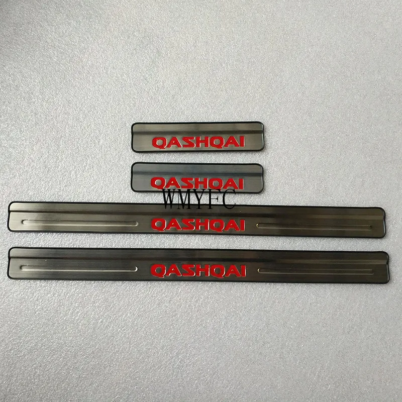 Внешняя Накладка на порог из нержавеющей стали автомобильные аксессуары для Nissan