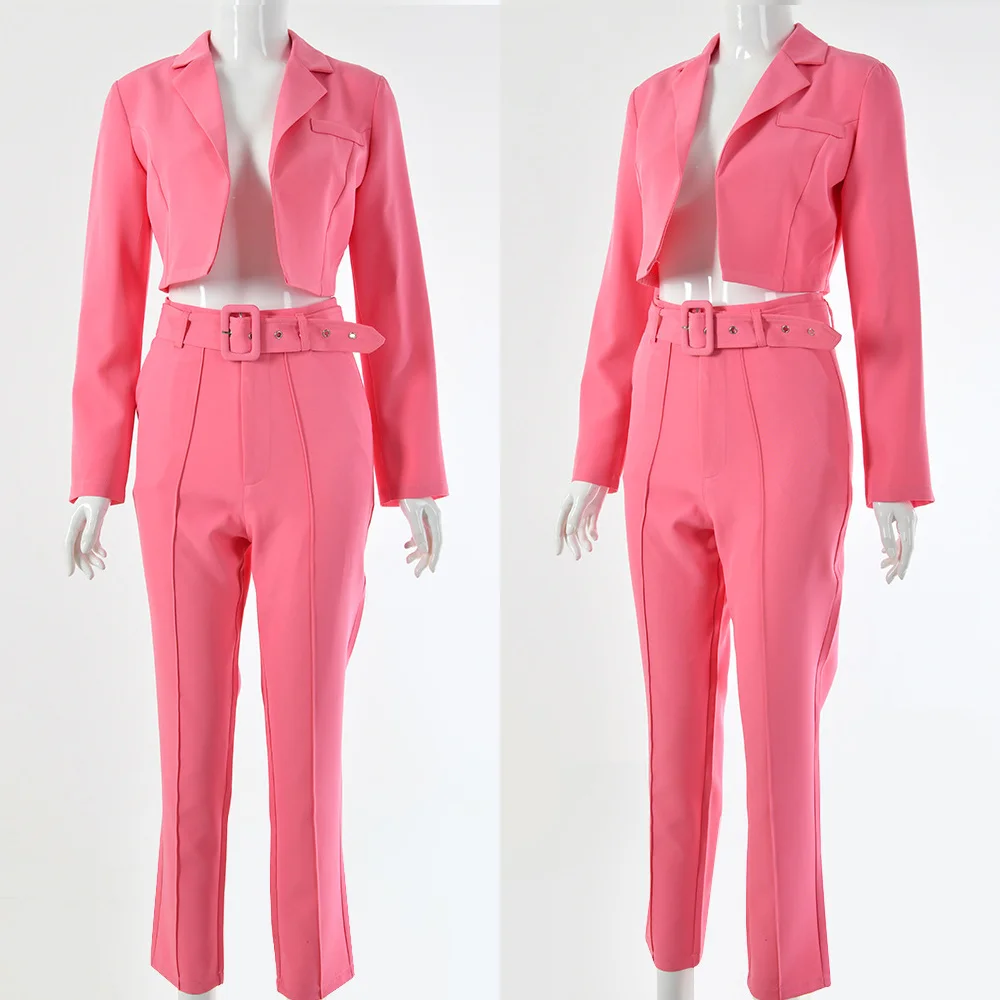 Женский офисный костюм из двух предметов деловой пиджак и Вечерние брюки
