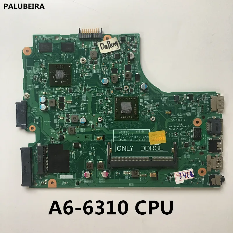 PALUBEIR для DELL Inspiron 3541 3441 3442 3542 Материнская плата ноутбука A6-6310 материнская плата CN-04XK49 04XK49 13283-1