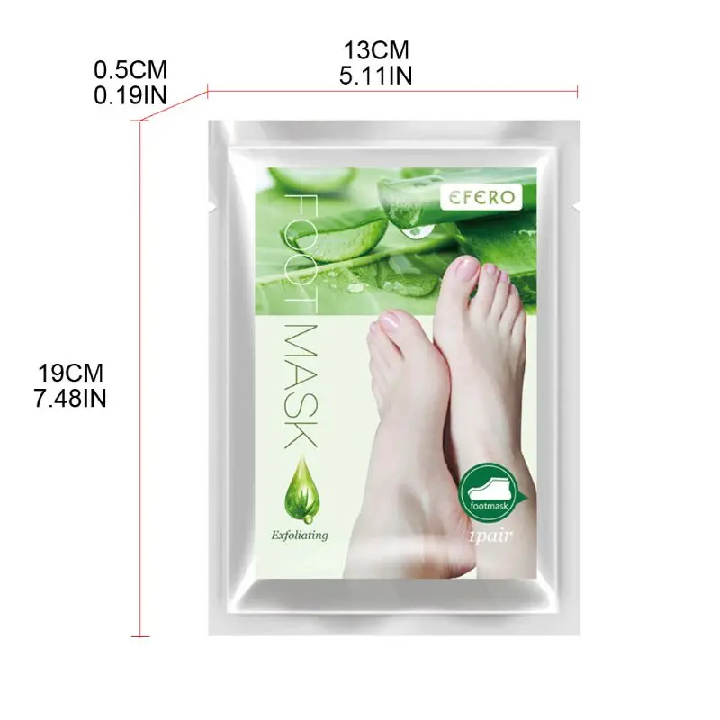 1 пара отшелушивающая маска для ног с алоэ вера носки педикюра пилинг омертвевшей