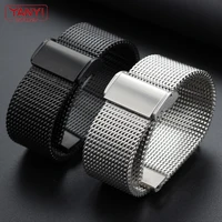 high quality milan mesh stainless steel bracelet for breitling i wc citizen seiko watch strap mens luxury 18 20 22mm watchband