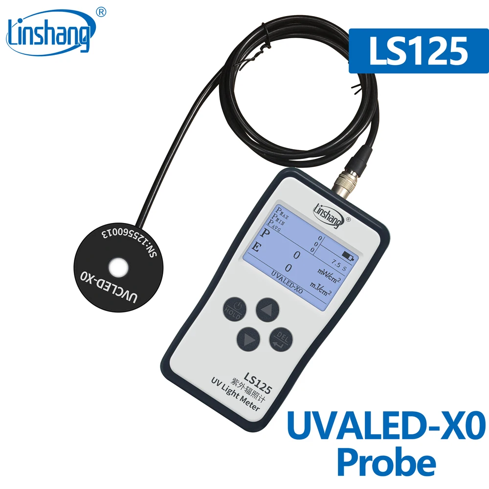 Радиометр Linshang LS126A UVA LS125 измеритель УФ светильник лучения для ртутной лампы