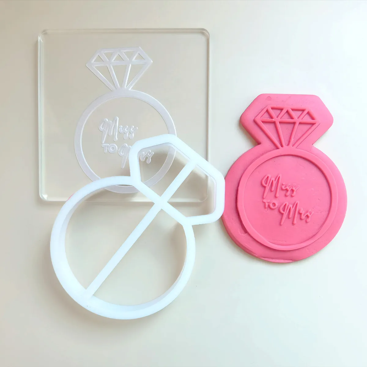 Идеальная фотобумага Miss To Mrs акриловая печать роскошный рельефный штамп форма с