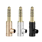 1 шт., 5-полюсный разъем 4,4 мм для стереонаушников для NW-WM1ZA плеера, Hi-Fi, наушников, аудиоразъем, позолоченный медный 4,4 MiniJack