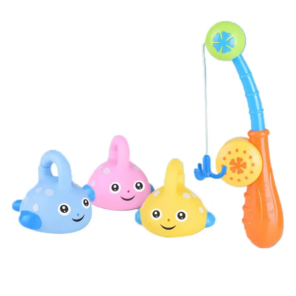 

Burrs-free Cute Water Toy Shower Floating Fish Kids Toy Fishing Games Interactive for Home Education