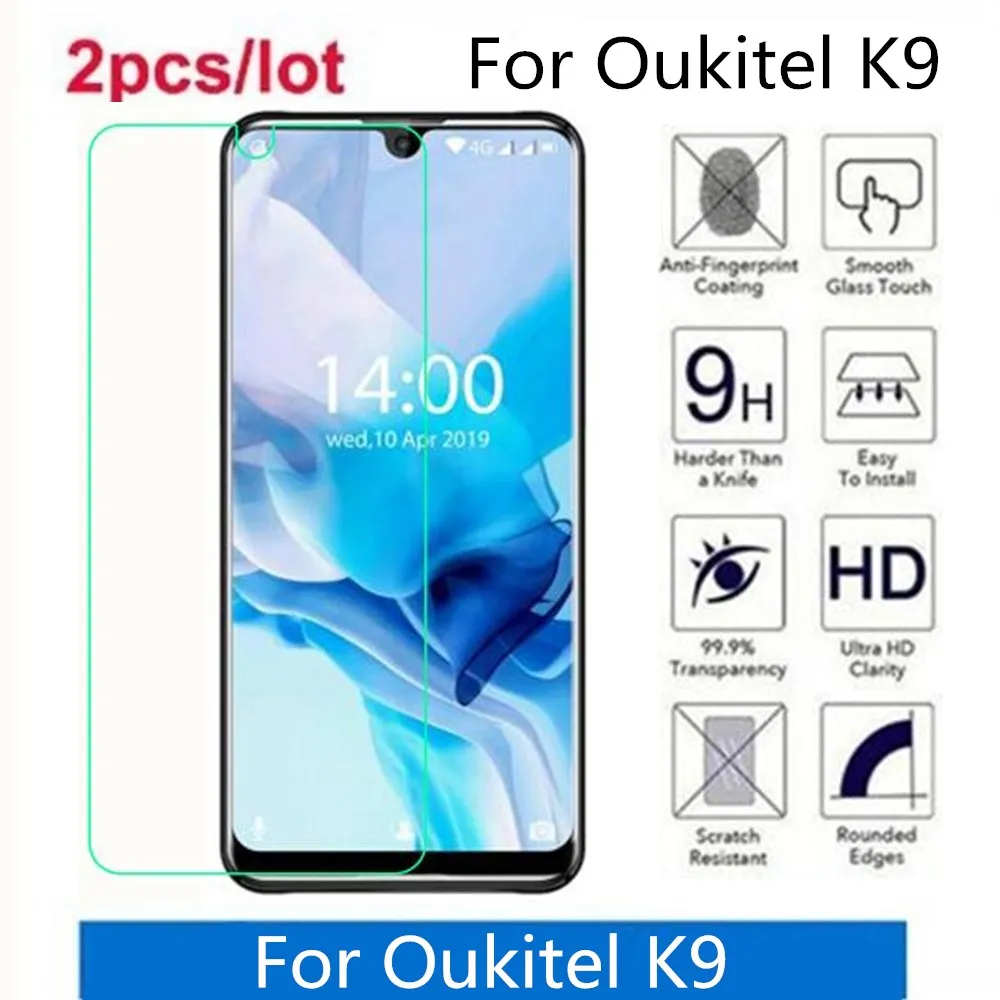 

Закаленное стекло для Oukitel K9 2.5D Premium, Защитная пленка для экрана на Oukitel K9, защитная пленка, стекло