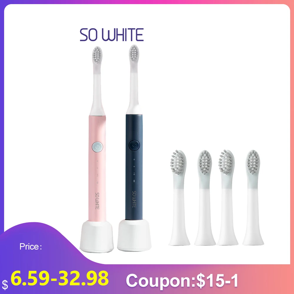 Электрическая зубная щетка SOOCAS SO WHITE умная ультразвуковая отбеливающая