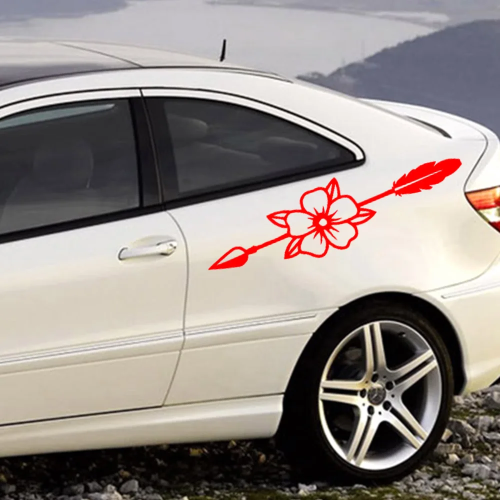 

Colorful Bunch of Flowers Stickers For Cars Vinyl Car Sticker 3D Car Styling