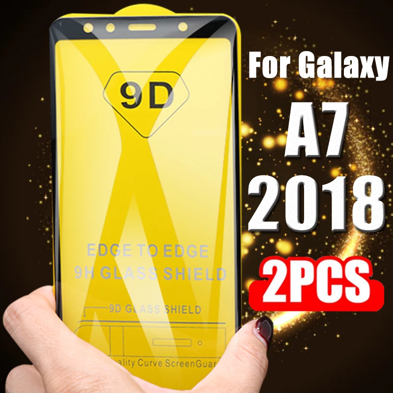 9D Защитное стекло для samsung Galaxy A7 A 7 2018 A750 750 Samsun ya7 7A Защитная пленка экрана - купить