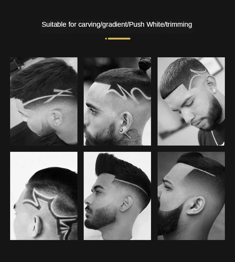 Машинка для стрижки волос USB Парикмахерская профессиональная машинка триммер