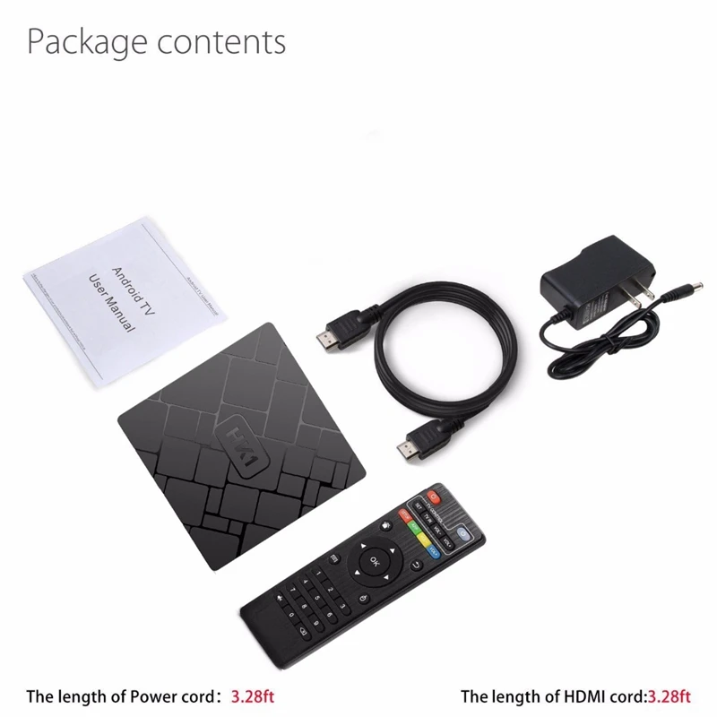 Hk1 Android 7.1 Smart Tv Box 4K Amlogic S905W 2G Ram 16G Rom Set Top Wifi Media Player Receiver Play Store Free Apps Us P | Электроника