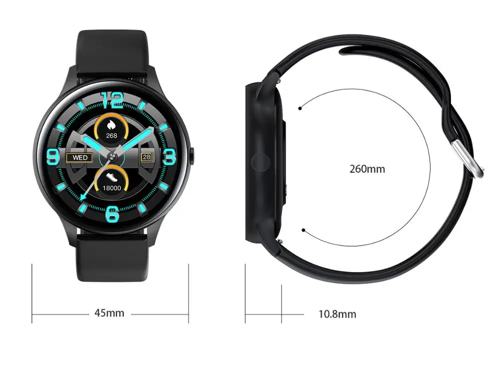 Смарт часы CT1711 для мужчин и женщин с датчиком температуры тела водонепроницаемый