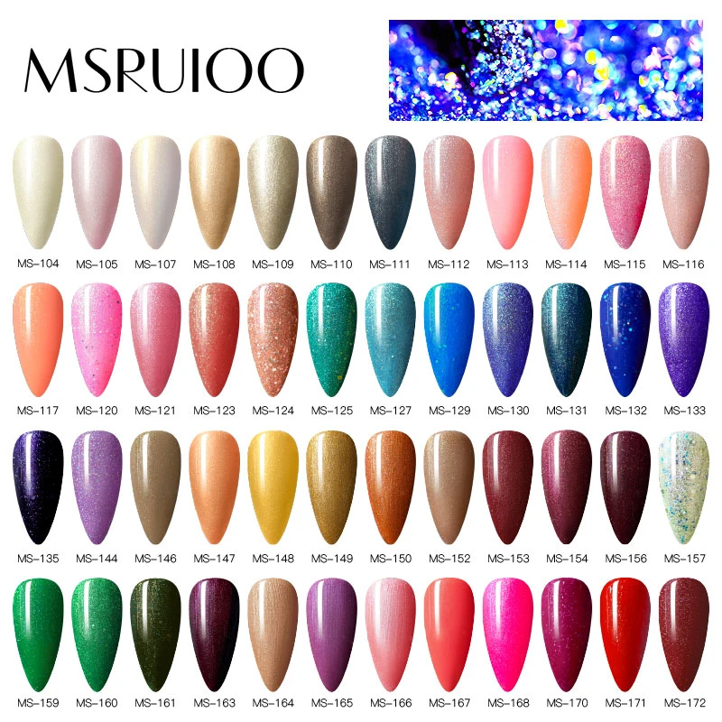 MSRUIOO 5 мл набор для дизайна ногтей с УФ светодиодный сушилка лампы 10 цветов