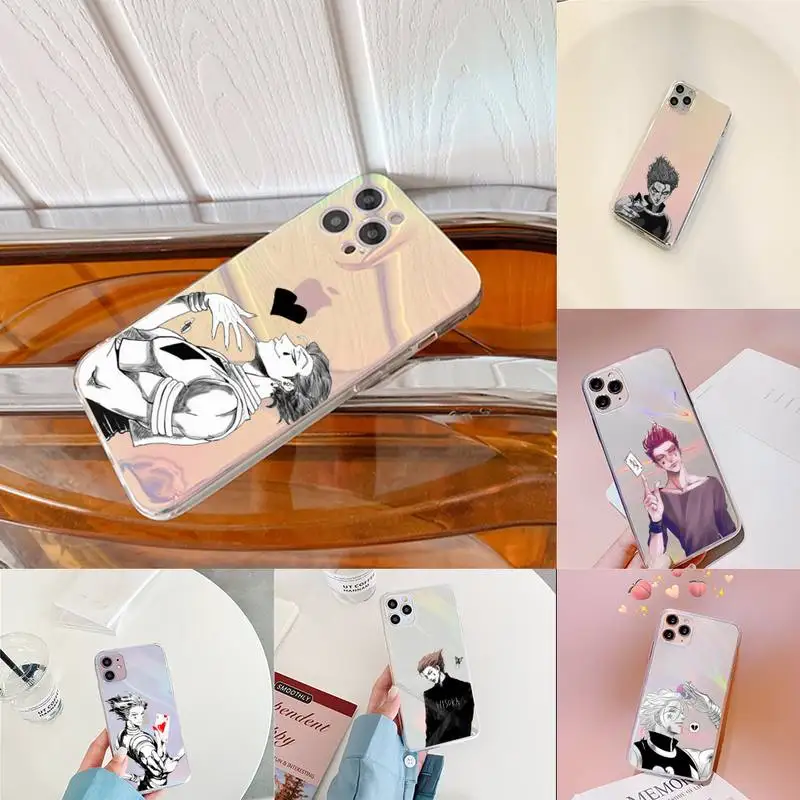 

hunter x hunter Phone Case for iPhone huawei P 7 8 9 11 12 10 30 40 S X XS XR MINI Pro Max Plus laser Transparent