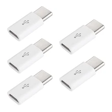 5pcs For Mobile Phone Replacement Parts Easy Operate Durable Converter Micro To USB-C Type-C USB 3.1 Tips Charging Cable Adapter