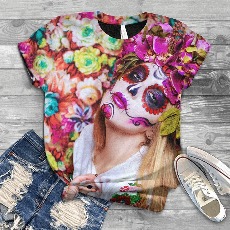 

Harajuku Large Size Small Size Cute Pattern New Ladies T-shirt 2021 Hot Style