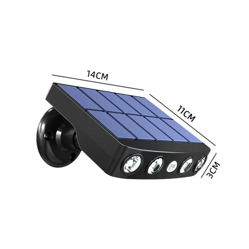 

Solar Wall Light Led Rotatable Outdoor Waterproof Human For Porch With Garden Induction Body Bracket Courtyard Road M0O1