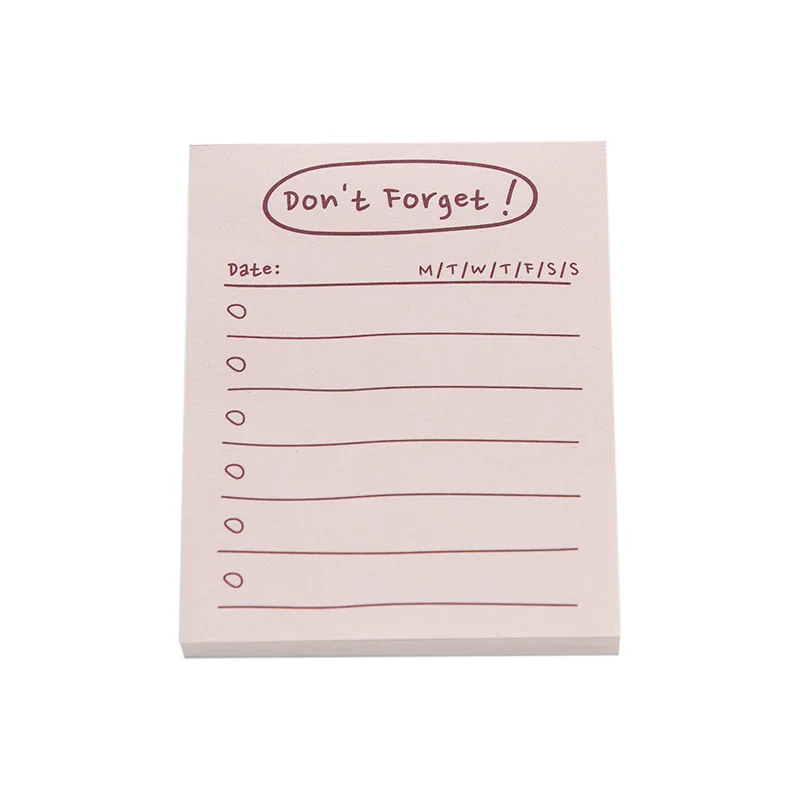 

50 Pcs/Lot Cute Scrapbooking Stationery Sticker Note Kawaii Memo Pad Sticky Notes To Do List Note Pad Office School Supplies 013