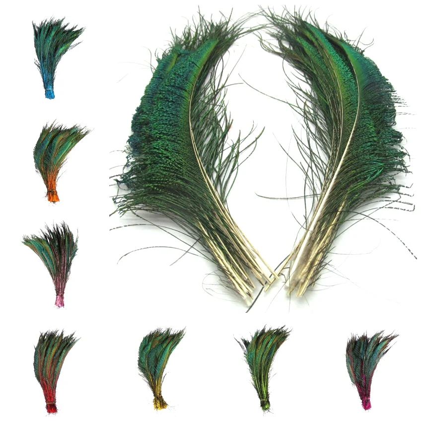 

20pcs/Lot Peacock Feathers Wing 30-35cm/12-14" Peacock Decor Feather Decoration Natural Feathers for Crafts Carnaval Assesoires